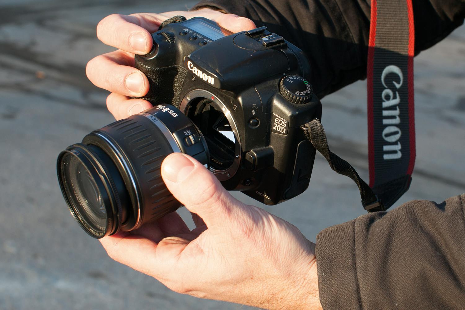 Teknikken bag freelensing Freelensing på Canon kamera